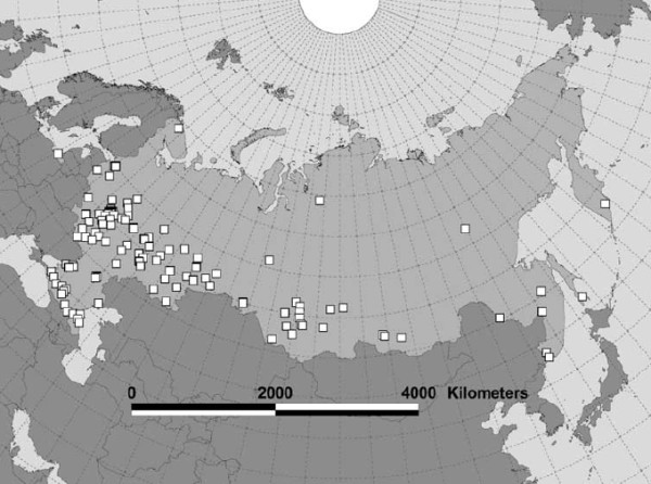 Карта ядерных шахт в россии