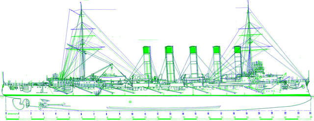 Крейсер аскольд чертежи