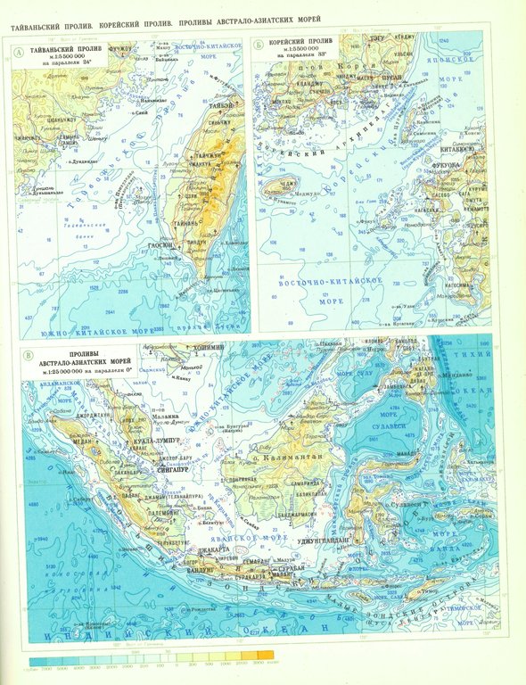 Сангарский пролив карта