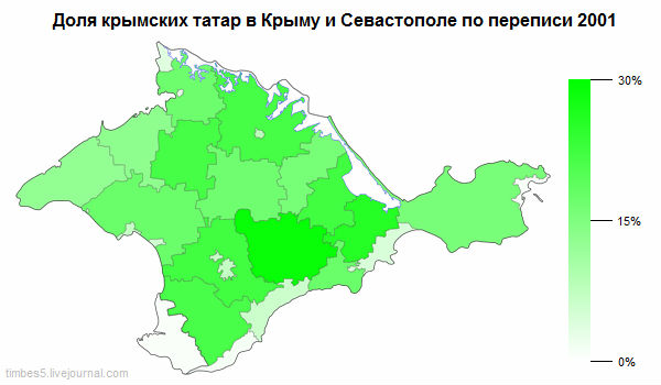 Где живут татары карта