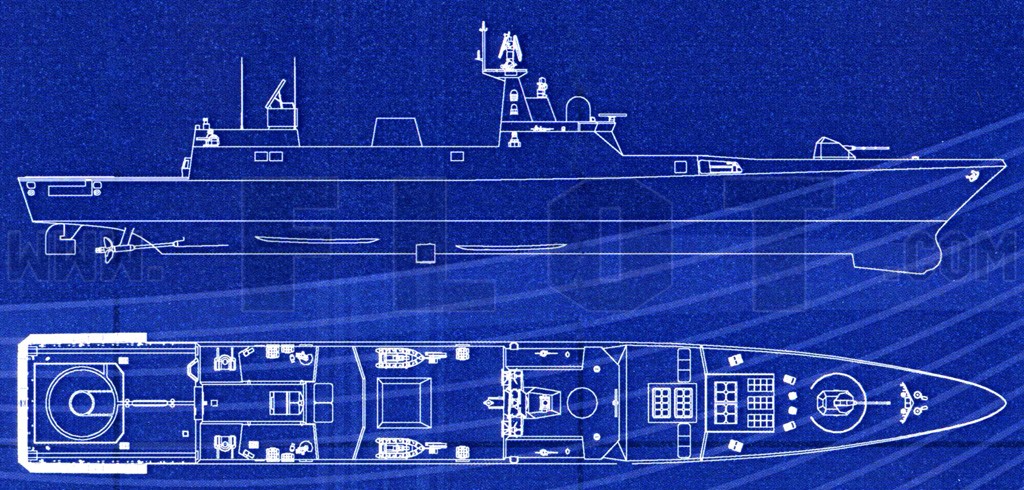 Фрегат проекта 22350 чертежи