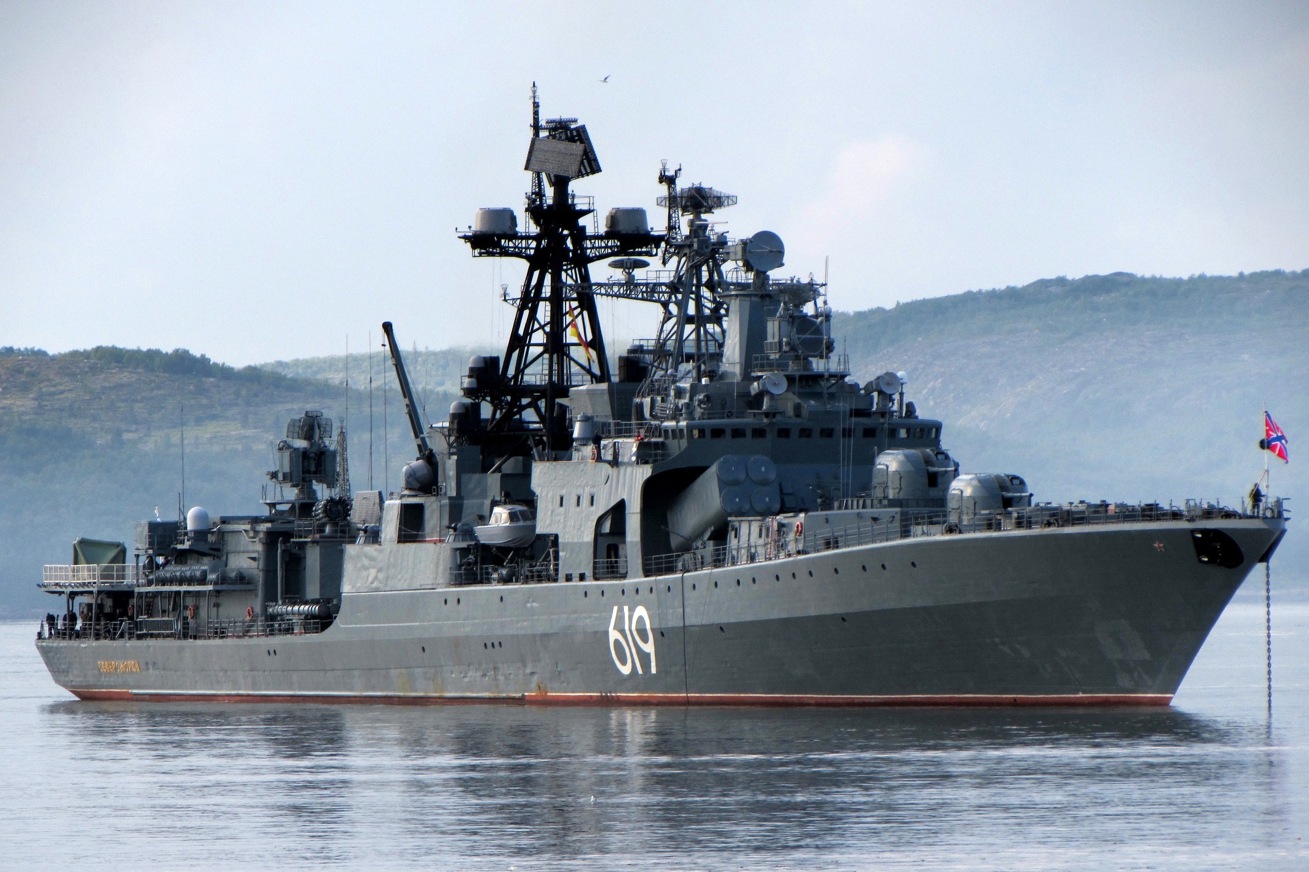 Крупный военный флот. Североморск большой противолодочный корабль. БПК 1155 Североморск. БПК Североморск 619. Корабль БПК Североморск.