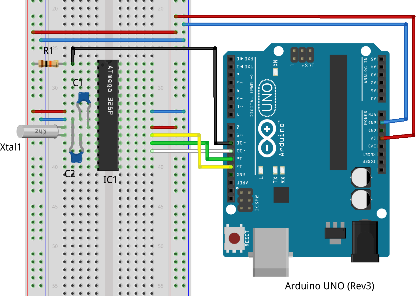 Ардуино уно atmega328p схема