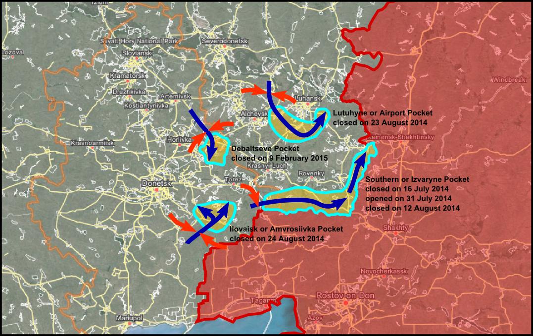 Иловайский котел карта боевых действий